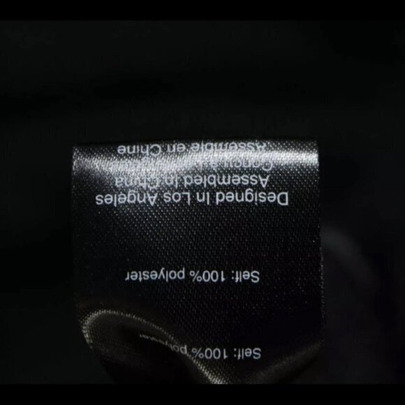 For Love and Lemons New Puff Sleeve Black Satin Prince Mini Dress XS NWT - Picture 9 of 10